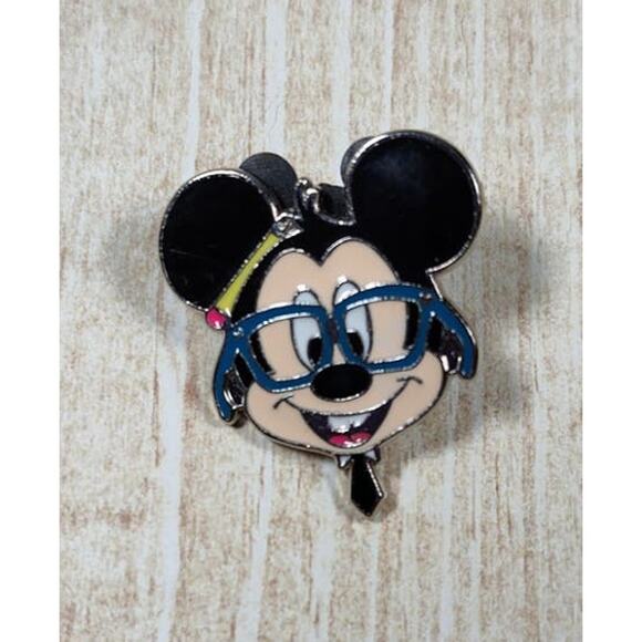 Cute Mickey Mouse Nerds Rock Pin for a Hat, Lapel, Lanyard, Jacket or Backpack - Picture 1 of 3